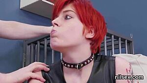 Kinky babe undergoes bizarre anal therapy session