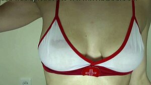 my big natural tits got so wet and shiny