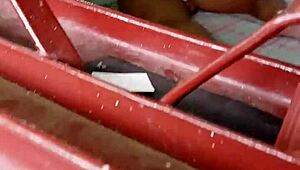 i caught my wife bein all naughty masturbaatin herself. she was so into it