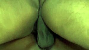 This black amateur's huge ass is begging for a creamy finish