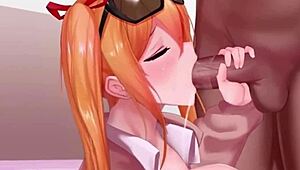 Cute Hentai Girl With Long Cumshot In Azur Lane