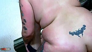 spanish chubby tattooed girl ready for anything in wild session