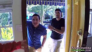 AMATEUR TEEN 18+S GET JIZZED OVER IN PARTY FACIAL CUMSHOT HARDCORE!