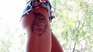 Hot Blonde Teen Cums Hard by Window in Solo Play