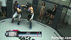 I watch Ann Marie Rios passionately fuck the boxing winner