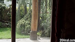 Fingered erotic cuties butt fucked