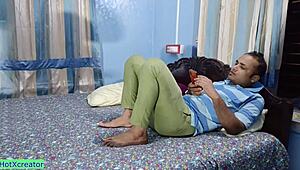 Indian cute girl got bent over for hot anal action.