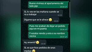 My neighbor invites me to see her new lingerie 😏