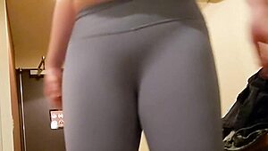 21-year-old girl steps on face with feet for ejaculation