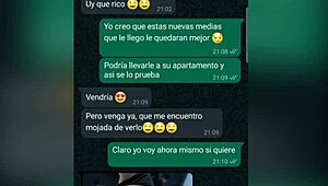 My neighbor invites me to see her new lingerie 😏