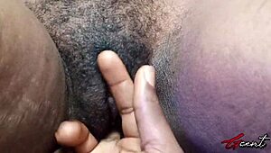 she told me to massage her wet pussy, and i made her moan so loud