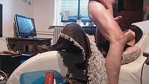 Sissy In Crossdressing And Friend Do Blowjob And Mouth Fuck