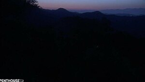 penthousegold com - salacious blonde lindsey meadows gets kinky outdoors for hardcore cunilingus.