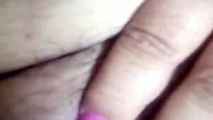 bbw milf shows body on video call