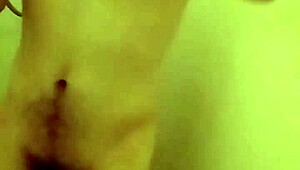 Feeling relaxed while pissing and masturbating in the shower