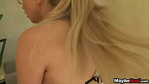 Blonde teen explores outdoor public spying in reality pov.