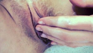 I'm just caressing my pussy in the bathroom, feeling so sexy