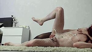 Couple Enjoys Intimate Moment on Carpet in Hot Poses