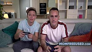 Freeuse Twins Milf! Anytime Sex for Lucky Stepson in Wild Threesome!