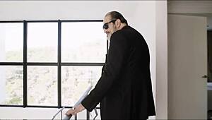 Petite brunette teen Apolonia Lapiedra gets rough fucking and femdom foot fetish in 4K by Pornbcn