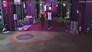Horny stepsister fucked by stepbrother and stranger in sims 4 3d