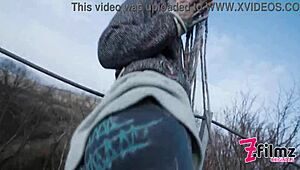 Caught In Wild Public Blowjob On Ruine.