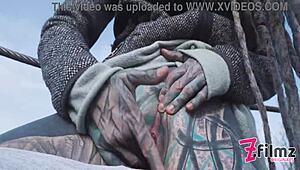 Caught In Wild Public Blowjob On Ruine.