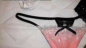 Big Load in Friend's Thong. Messy Surprise.