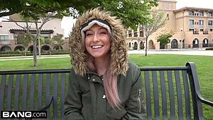 Teen valerie white gives roadhead and fucks in the backseat