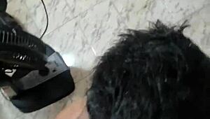 Treated like a little whore with big black cock in public