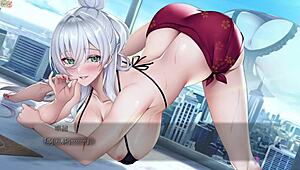 Two players engage in steamy erotic game show with a 30-minute bubble bath twist