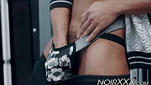 muscular black gay hunk dillon diaz solo jacks off his monster bbc 😏