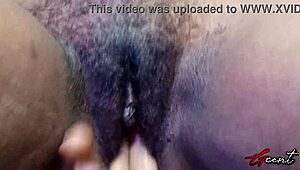 she told me to massage her wet pussy, and i made her moan so loud