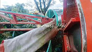 we had fun risky public sex in the amusement park