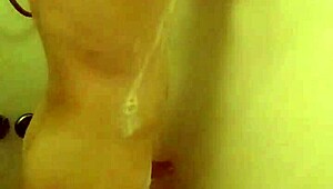 Feeling relaxed while pissing and masturbating in the shower