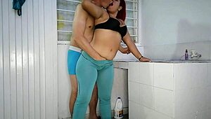 Quick Homemade Encounter With Venezuelan In Colombia Laundry