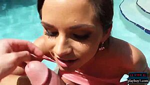 Amateur Girlfriends Enjoy Poolside Fun