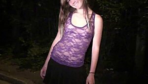 Alexis Crystal Joins Wild Public Dogging Gang Bang