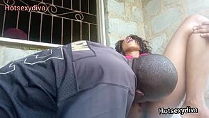 Amateur Outdoor Encounter With Big Black Cock