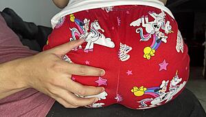 Innocent Stepdaughter Sits on Stepdad's Lap for Hidden Thrills