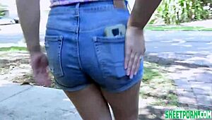 Leana Lovings Explores Alternative Payment with Petite Brunette Missionary Action