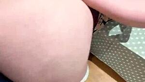 ginger wife in heels and leggings cheats on one night stand