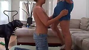 Amateur Teen Couple Creampies While Walkers Approach!