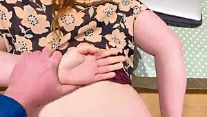 ginger wife in heels and leggings cheats on one night stand