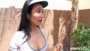 milf crystal rush bent over for doggystyle with big tits