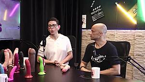 Sheer Red Lingerie Compilation with Eilani Quina and Victor Luciano Using Upper Toys