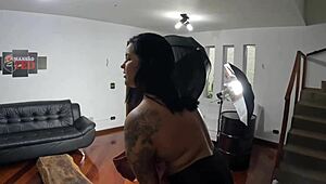 so much crazy stuff at ted's mansion backstage with alessandra lopes, aycha martinelly, and monique bastos... wild! 😜