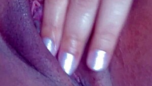 Teen Masturbates with Chain for Intense Orgasm in BDSM Session.