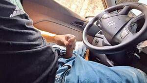 Teen Girl Masturbates Riskily at Bus Stop, Leading to Outdoor Muff Diving and Creampie