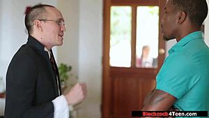 Teen babe meets black weed supplier